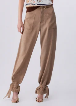 Pantaloni in tessuto mélange