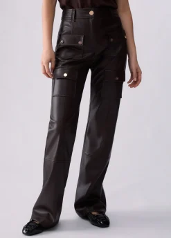 Pantaloni in tessuto spalmato