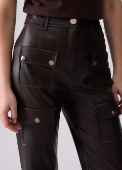 Pantaloni in tessuto spalmato