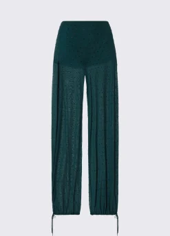 Pantaloni in tulle con ricami gioiello