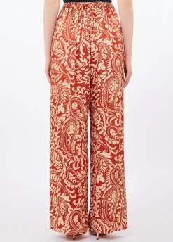 Pantaloni in twill stampato