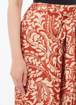 Pantaloni in twill stampato