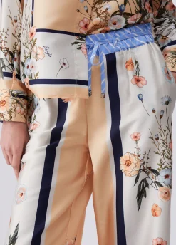 Pantaloni in twill stampato