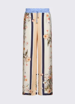 Pantaloni in twill stampato