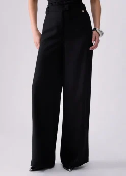 Pantaloni in viscosa fiammata