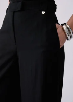 Pantaloni in viscosa fiammata