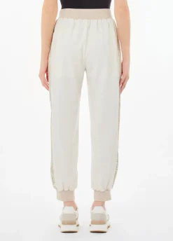 Pantaloni jogging con paillettes