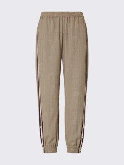 Pantaloni jogging con tape laterale