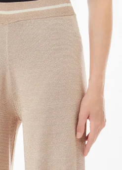 Pantaloni larghi in lurex®