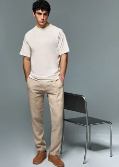 Pantaloni 100% lino