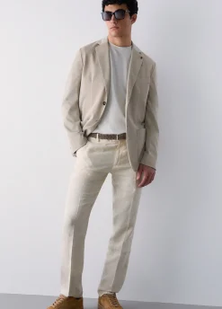 Pantaloni 100% lino