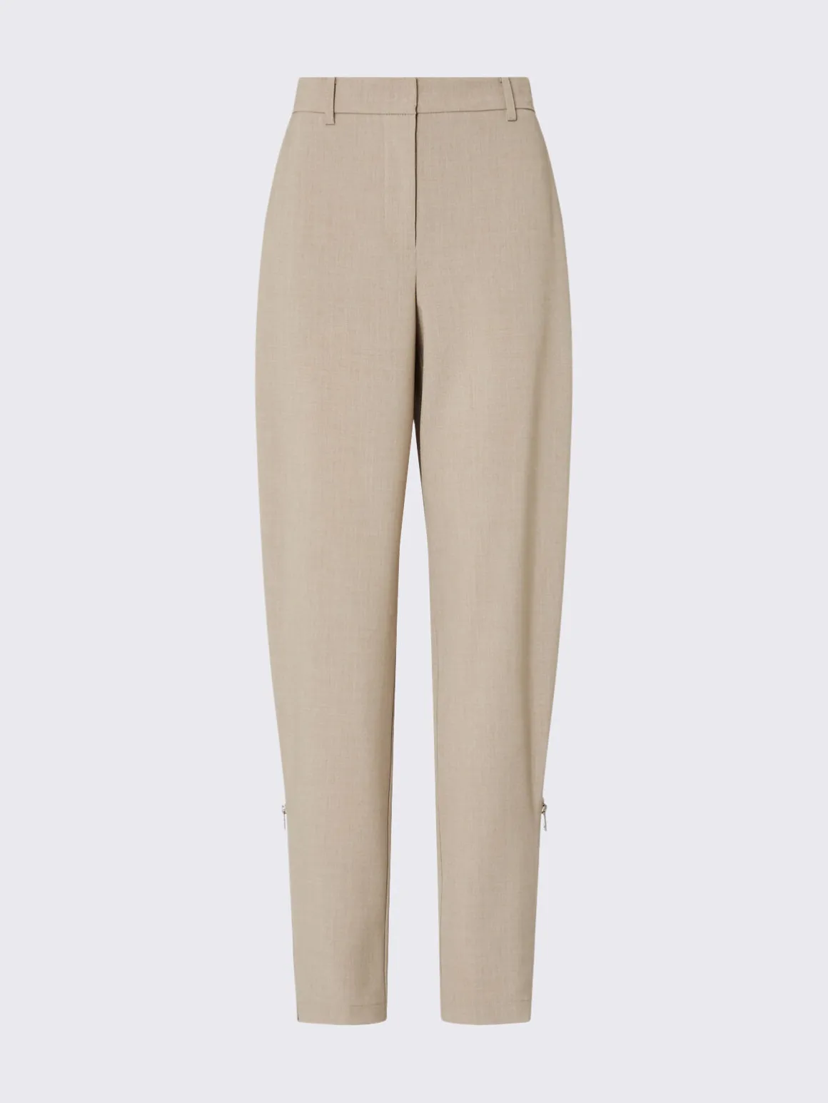 Pantaloni mélange con zip