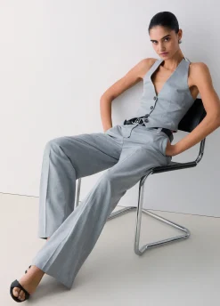 Pantaloni mélange eleganti