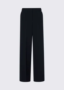 Pantaloni palazzo con doppio cintone