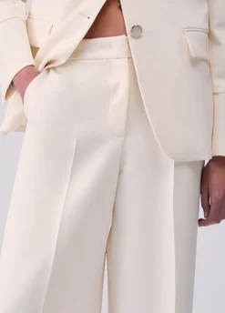 Pantaloni palazzo con doppio cintone