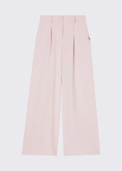 Pantaloni palazzo in envers satin