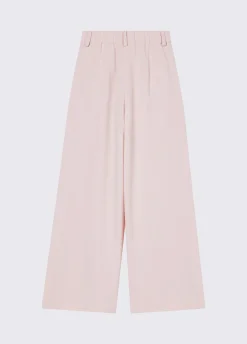 Pantaloni palazzo in envers satin
