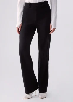 Pantaloni regular fit in punto milano