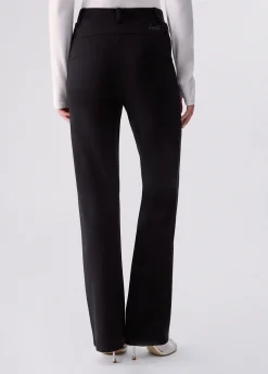 Pantaloni regular fit in punto milano