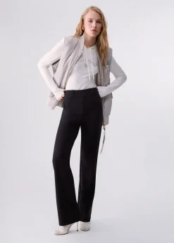 Pantaloni regular fit in punto milano