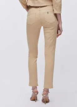 Pantaloni skinny con applicazioni gioiello