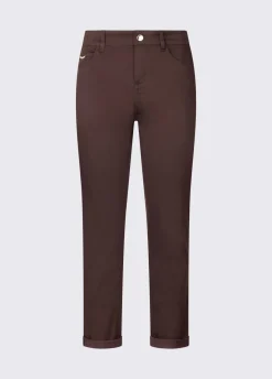 Pantaloni skinny con risvolto