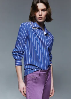 Pantaloni skinny con risvolto