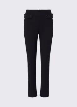 Pantaloni slim fit con applicazioni