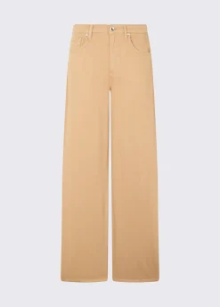 Pantaloni super flare a vita alta
