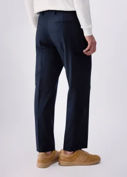 Pantaloni worker in misto lana