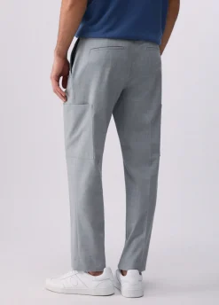 Pantaloni worker in misto lana