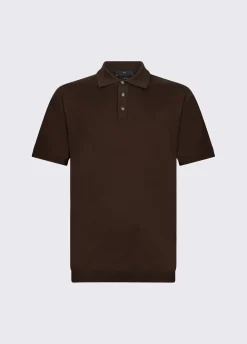 Polo in maglia misto seta