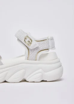 Sandali chuncky con in suede