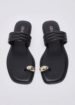 Sandali in pelle intrecciata