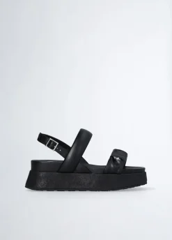 Sandali platform con pietre gioiello