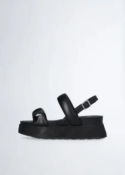 Sandali platform con pietre gioiello
