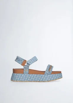 Sandali platform monogram