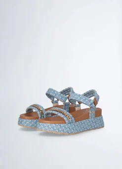 Sandali platform monogram