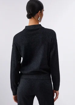 Set top e cardigan in lurex