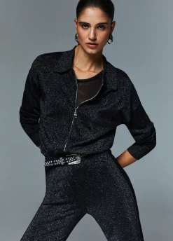 Set top e cardigan in lurex