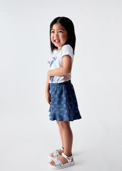 Shorts in denim tencel