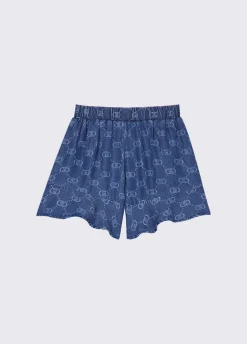 Shorts in denim tencel