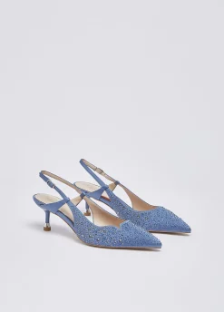Slingback full strass