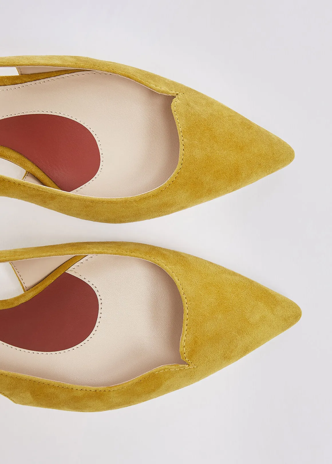 Slingback in camoscio