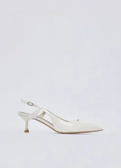 Slingback in vernice