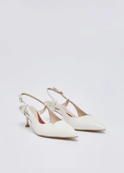 Slingback in vernice