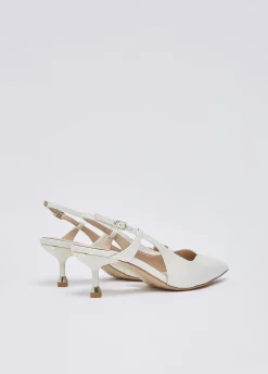 Slingback in vernice