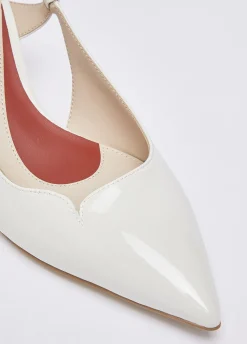 Slingback in vernice