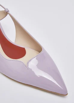 Slingback in vernice