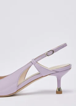 Slingback in vernice